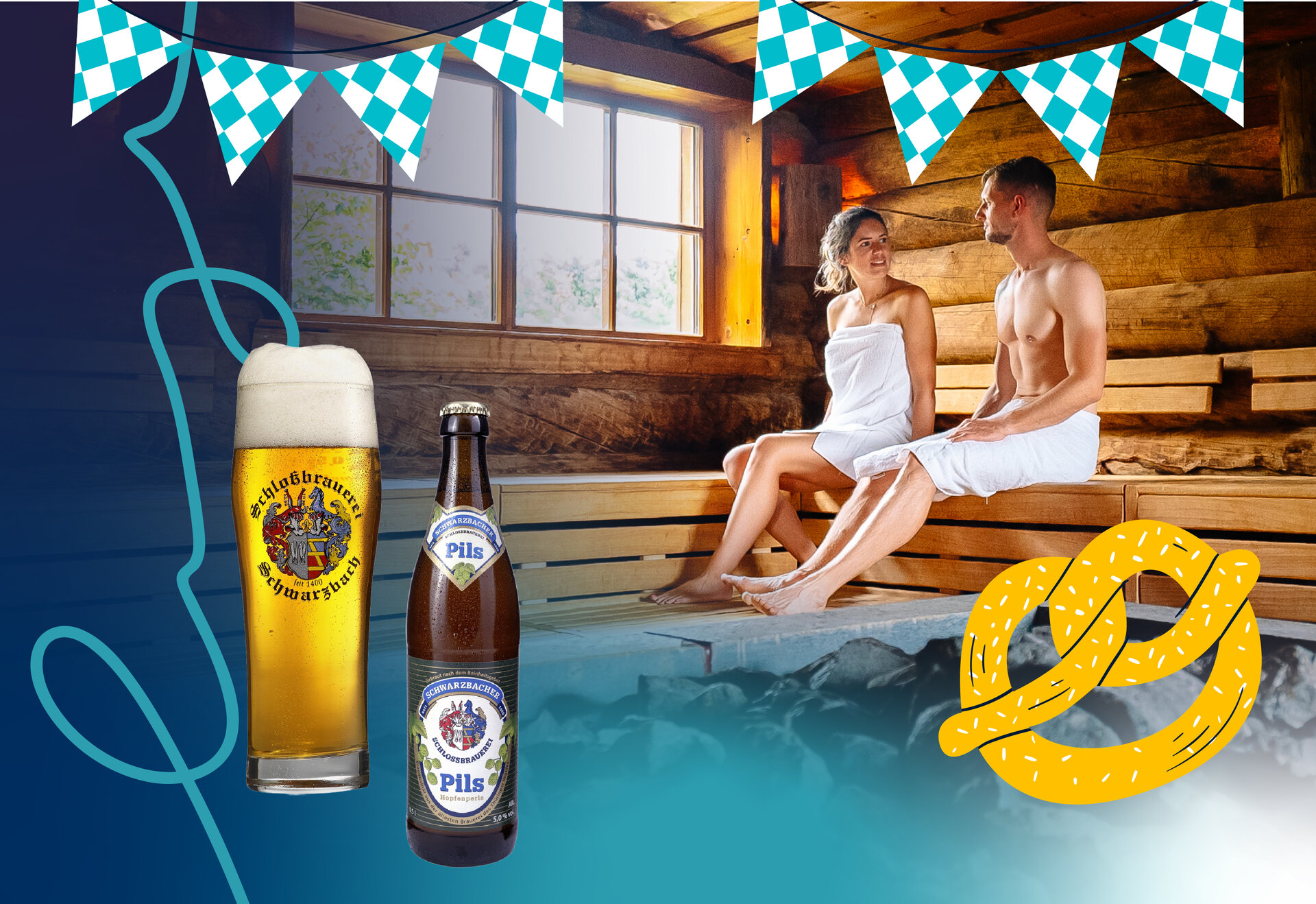 H2Oberhof Saunanacht Schwarzbacher Schlossbrauerei