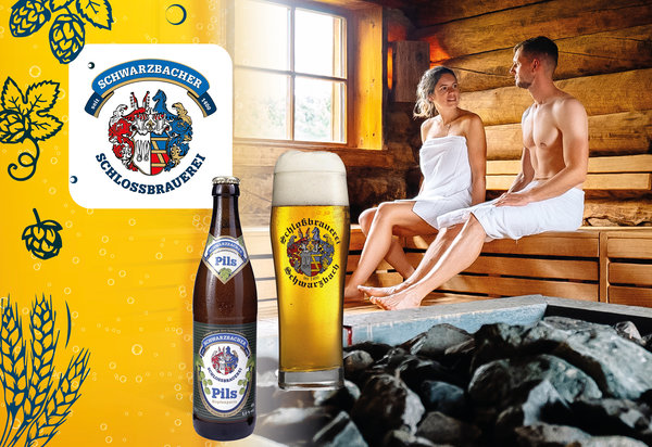 Lange Saunanacht gemeinsam mit Schwarzbacher Schlossbrauerei